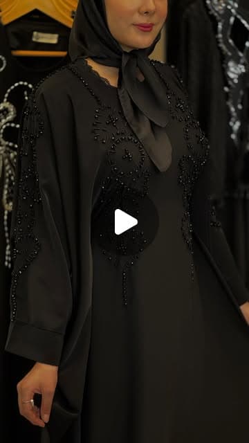عبایی جواهر دوزی قلبی